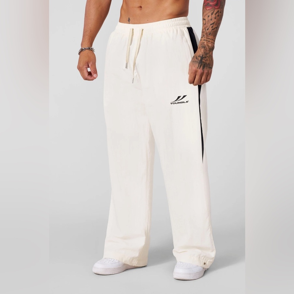 YoungLA 2042 Encore Track Pants, Off White, Size Small, NWT